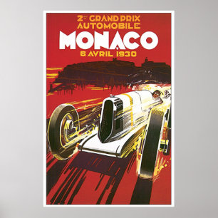 1930 Monaco Grand Prix-Poster Poster
