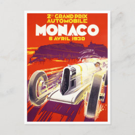 1930 Monaco-tävla för storprisutdelning (Prix vint Vykort