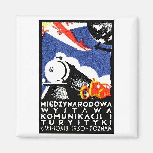 1930 Poznan Expo Poster Magnet (Framsidan)
