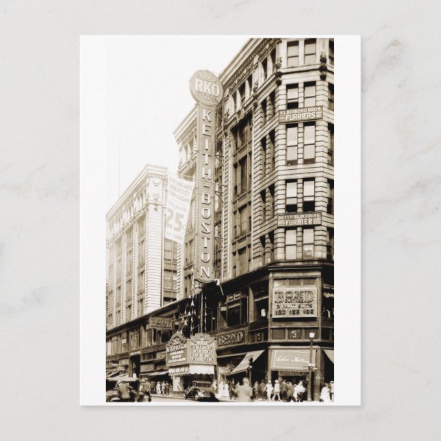 1930 RKO Keith Theater i Boston Vykort (Framsida)