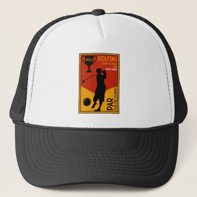 1930:s klassiska Golf Art-utskrift Keps (Framsida)