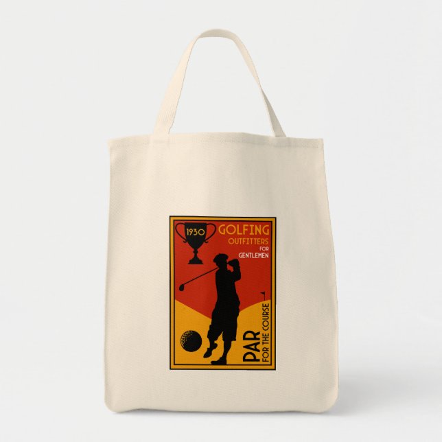 1930:s klassiska Golf Art-utskrift Tygkasse (Framsidan)