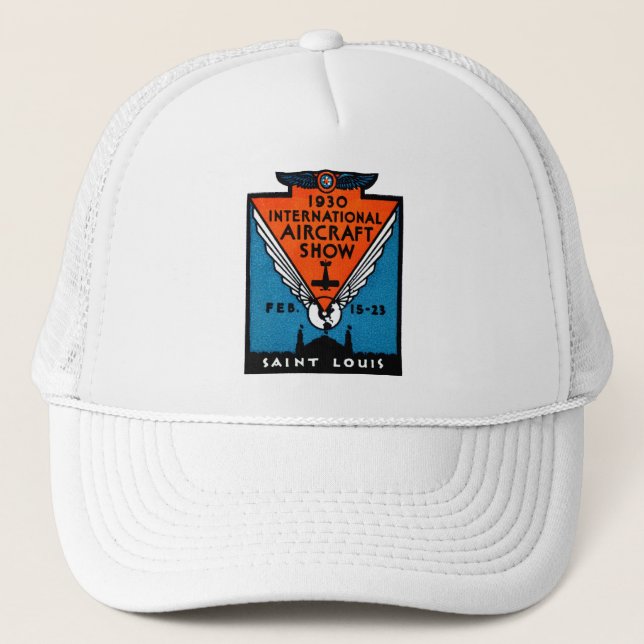 1930 St. Louis Luft Show Truckerkeps (Framsida)