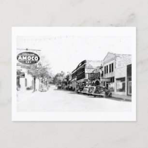 1930-talet, 5:e Ave., Mount Dora, Fl Vykort