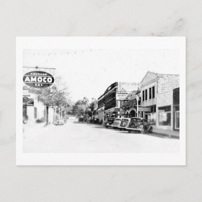 1930-talet, 5:e Ave., Mount Dora, Fl Vykort (Framsida)