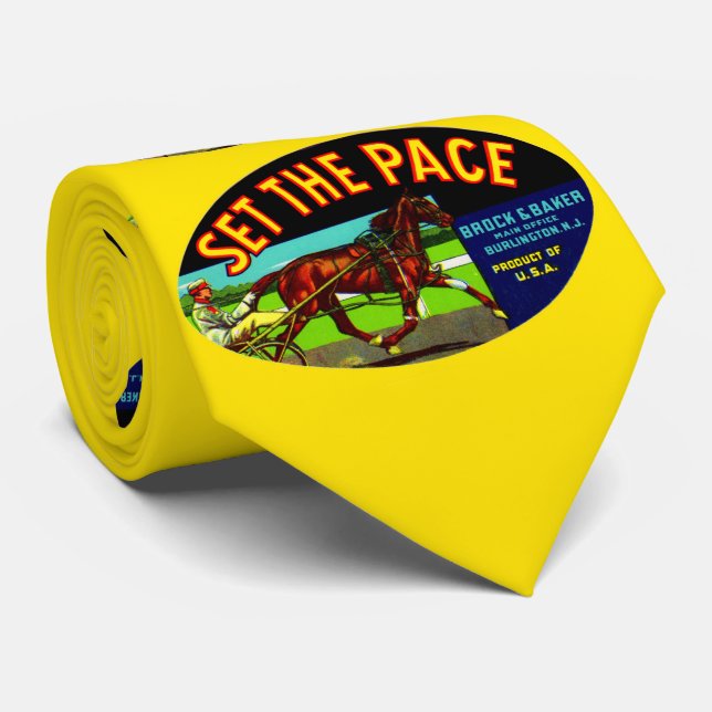 1930-talet Ange etiketten Pace vegetabiliskt låda Slips (Rullad)