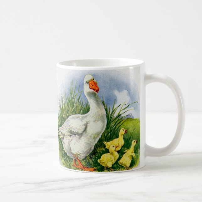 1930-talet anka och anklings i mamma kaffemugg (Höger)