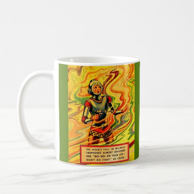 1930-talet Buck Rogers tecknad Wilma Deering Kaffemugg (Vänster)
