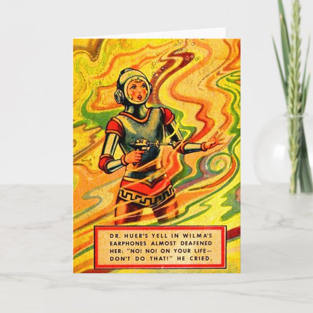 1930-talet Buck Rogers tecknad Wilma Deering Kort (Framsida)