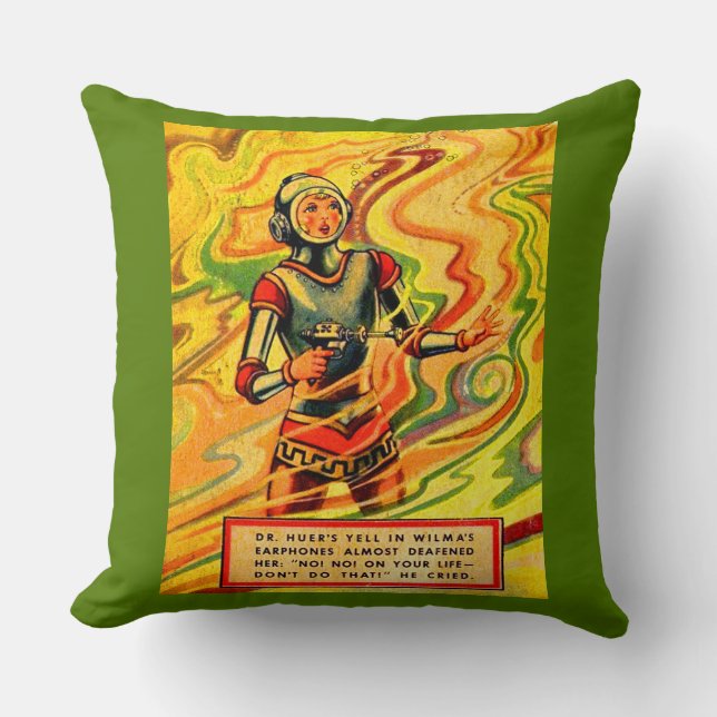 1930-talet Buck Rogers tecknad Wilma Deering Kudde (Framsida)
