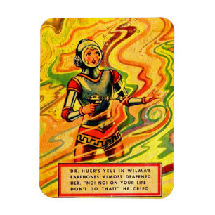 1930-talet Buck Rogers tecknad Wilma Deering Magnet