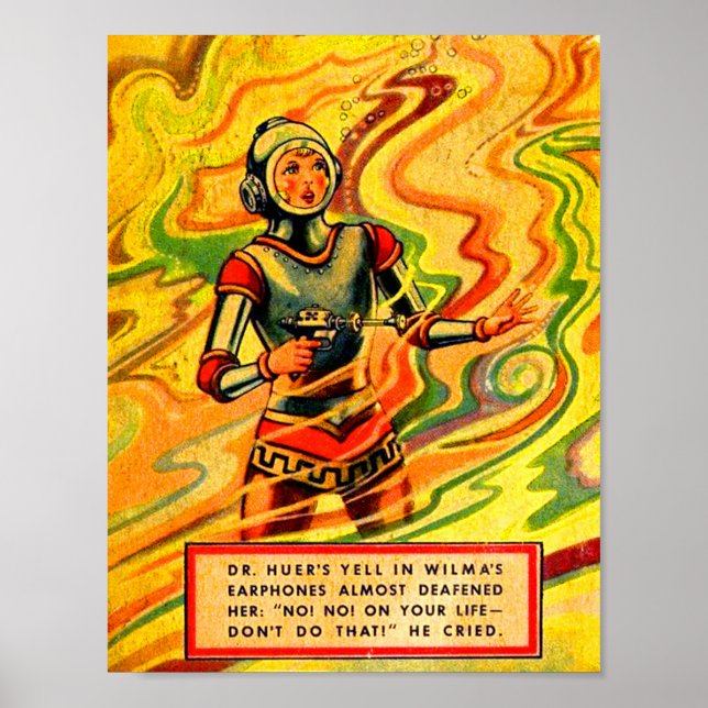 1930-talet Buck Rogers tecknad Wilma Deering Poster (Framsidan)
