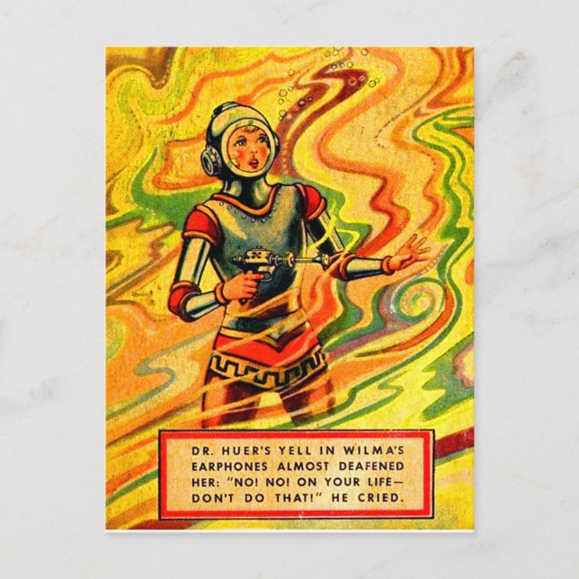 1930-talet Buck Rogers tecknad Wilma Deering Vykort (Framsida)