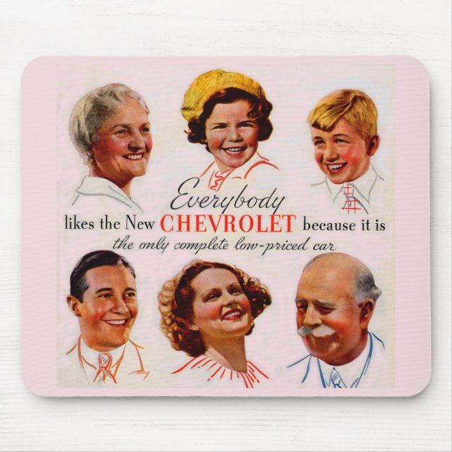 1930-talet gillar alla New Chevrolet Musmatta (Framsidan)