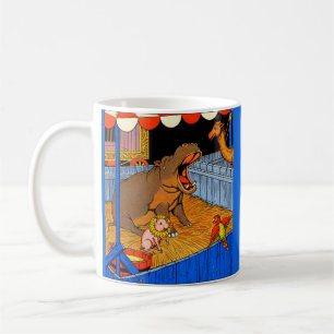 1930-talet gråtande hippopotamus och vänner kaffemugg