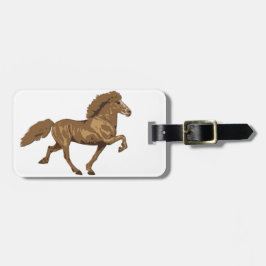 1930-talet isländska bagagebricka