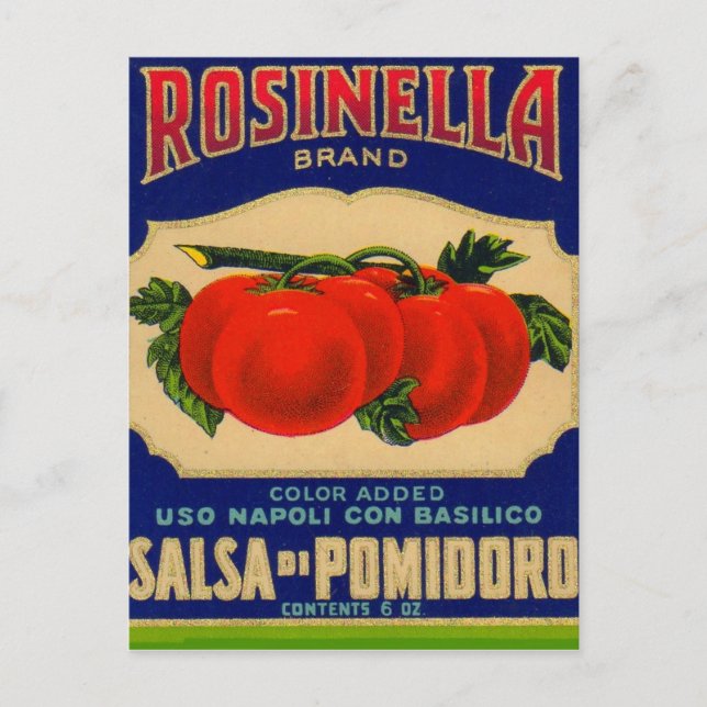 1930-talet kan Rosinella tomatsås märkas nr 1 Vykort (Framsida)