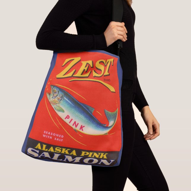 1930-talet kan Zest rosa-lax märkas Axelväska (Närbild)
