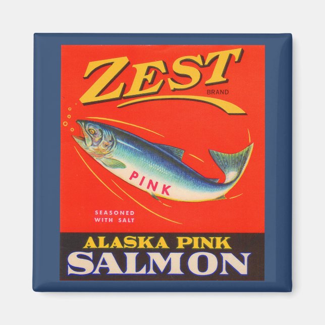 1930-talet kan Zest rosa-lax märkas Magnet (Framsidan)