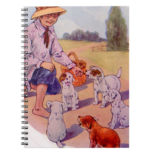 1930-talet matande valpar anteckningsbok (Framsidan)
