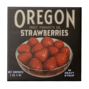 1930-talet Oregon Jordgubbar Kakelplatta