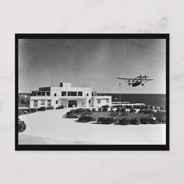 1930-talet Pan American Airways Terminal, Miami, F Vykort (Framsida)