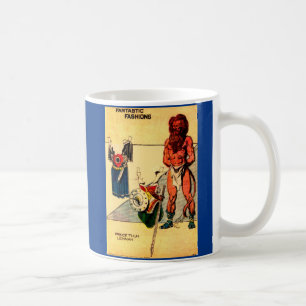 1930-talet prins Thun Lejon Man papper docka Flash Kaffemugg