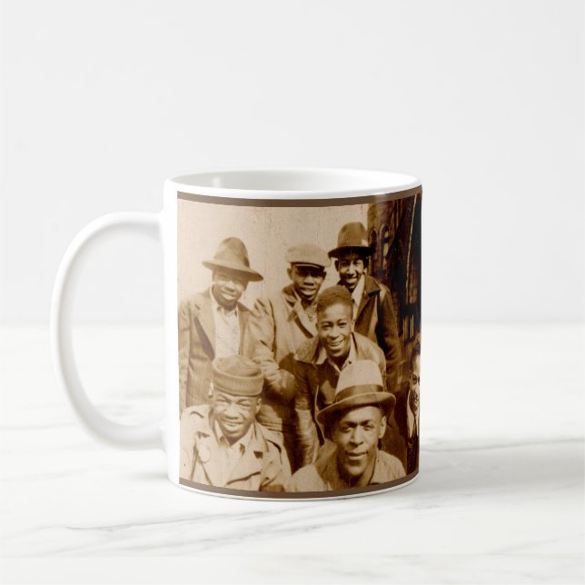 1930-talets bojkott från huvan RPPC Kaffemugg (Vänster)