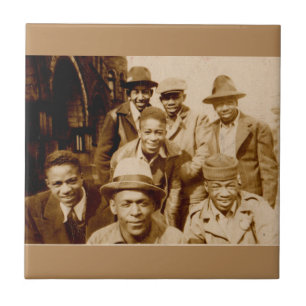 1930-talets bojkott från huvan RPPC Kakelplatta