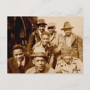 1930-talets bojkott från huvan RPPC Vykort