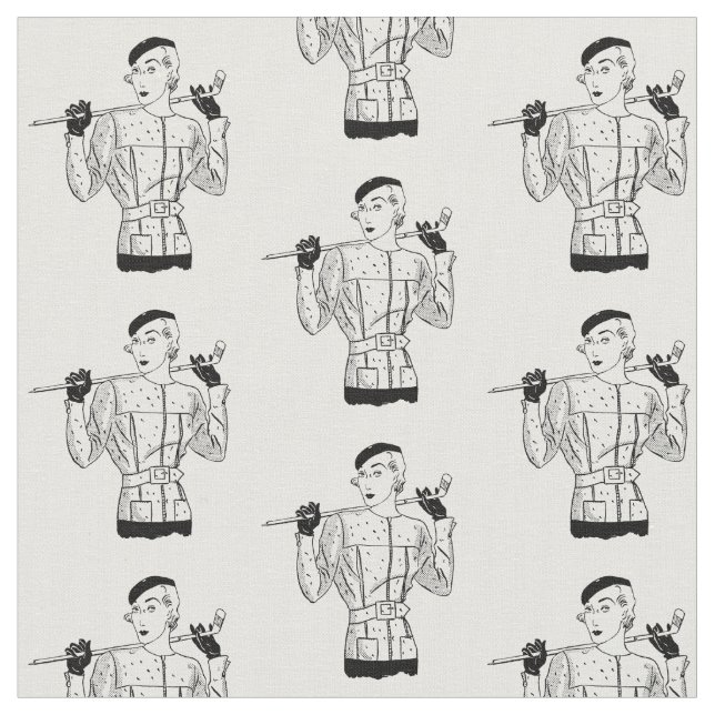 1930-talets Fashionable Dam Golfer med Golf Klubb Tyg (Närbild)