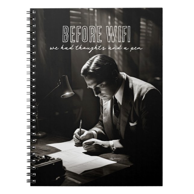 1930-talets filmnoir - före WiFi - tankar och penn Anteckningsbok (Framsidan)