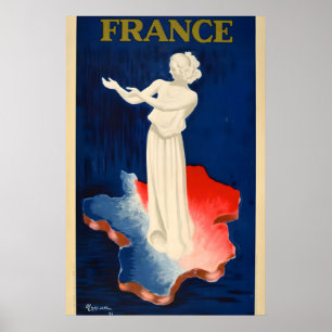1930-talets Frankrike Vintage Stil Europeisk Resa Poster