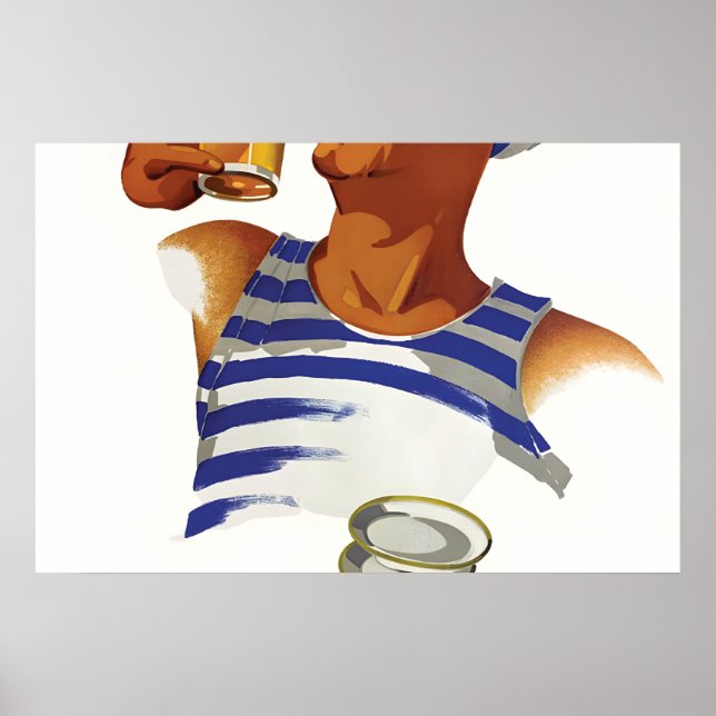 1930-talets franska Bière Phénix-ölreklam Poster (Framsidan)