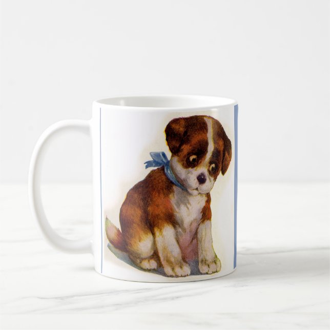 1930-talets godhjärtade valp nr 2 kaffemugg (Vänster)