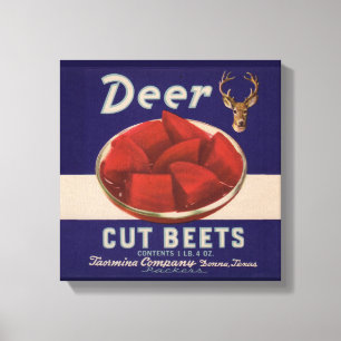 1930-talets Hjort Klipp beets kan märkas Canvastryck