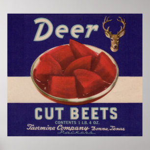 1930-talets Hjort Klipp beets kan märkas Poster