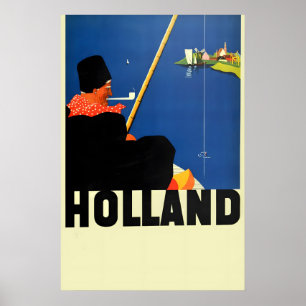 1930-talets “Holland” Vintage stil Old World Hollä Poster