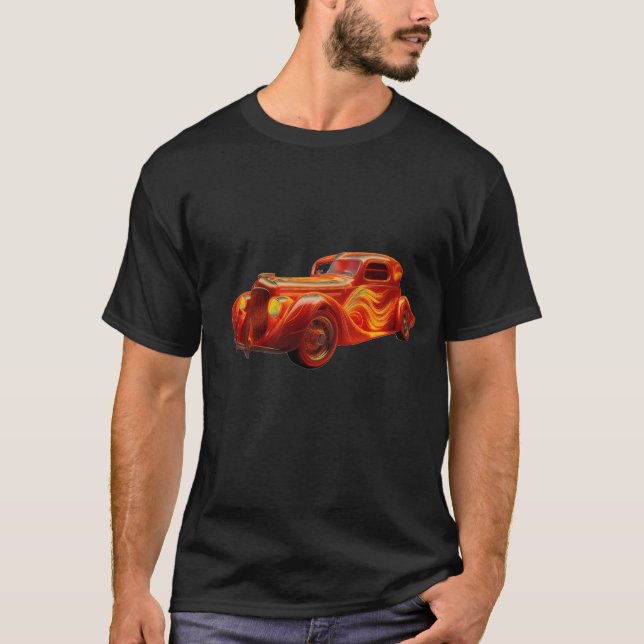1930-talets Hot rod med "lågor"-färgjobb T Shirt (Framsida)