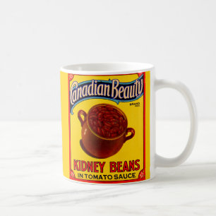 1930-talets kanadensiska bondbönor kaffemugg