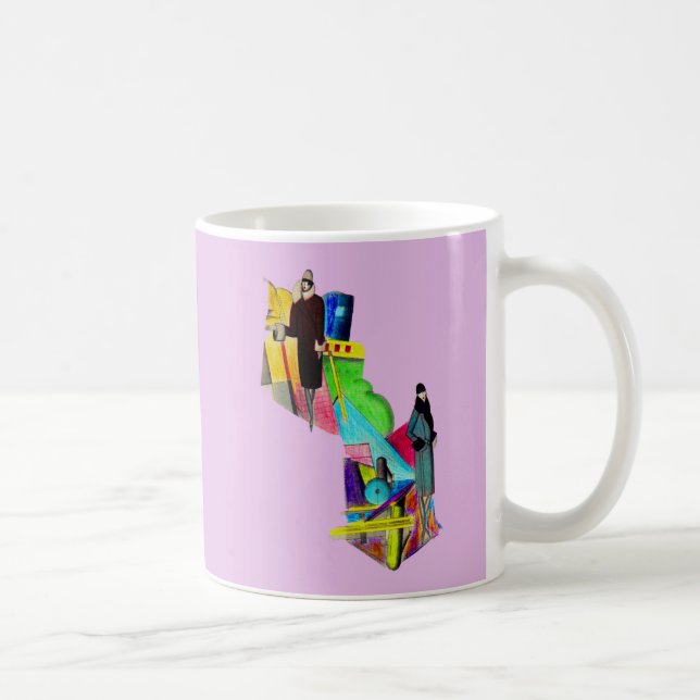 1930-talets konsthantkvinnor skriver ut kaffemugg (Höger)