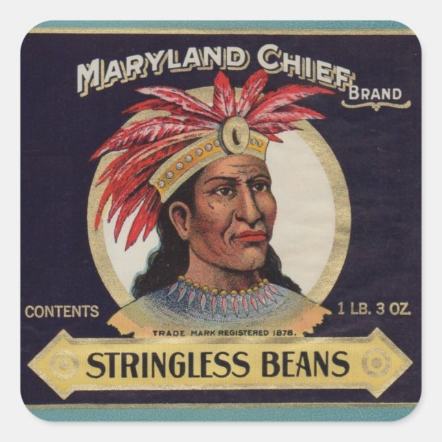 1930-talets märke till Maryland Chief Stringless B (Framsida)