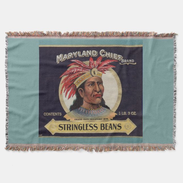1930-talets märke till Maryland Chief Stringless B Mysfilt (Framsidan)