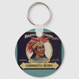 1930-talets märke till Maryland Chief Stringless B Nyckelring