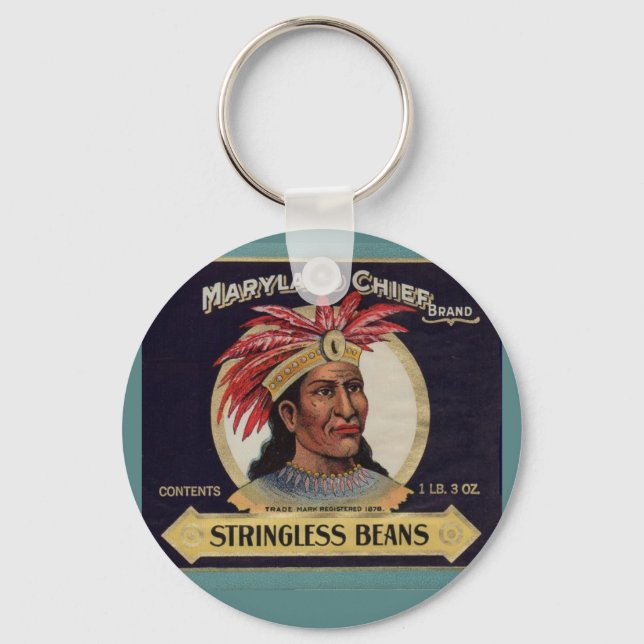 1930-talets märke till Maryland Chief Stringless B Nyckelring (Framsida)