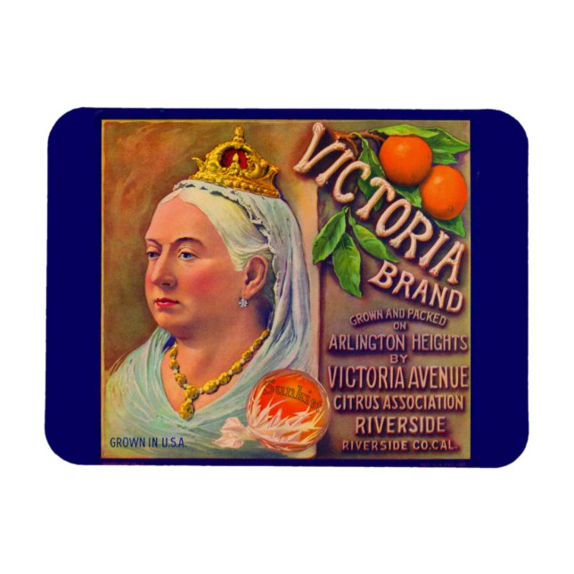 1930-talets orangar för fruktträd med låda-märke V Magnet (Horisontell)