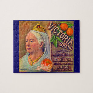 1930-talets orangar för fruktträd med låda-märke V Pussel