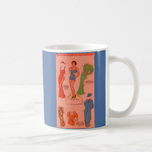 1930-talets pappra grönt för Jane Arden-klänning Kaffemugg