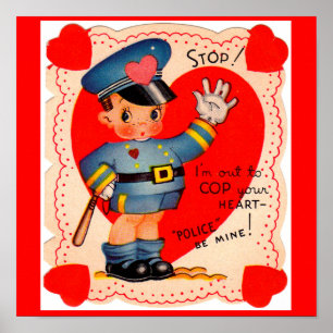 1930-talets polispojke Valentine Poster