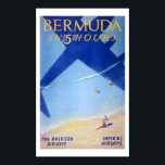 1930-talets Poster av konsthandling inom luftfarte<br><div class="desc">Underbart rekreation av ett 1930-talets konst deco poster för Imperial och Pan American Airways. Fin färg och ett fantastisk-anspråk på "Bermuda" inom 5 timmar</div>